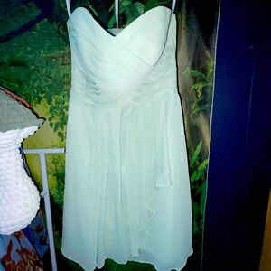 David’s Bridal Mint Green Dress